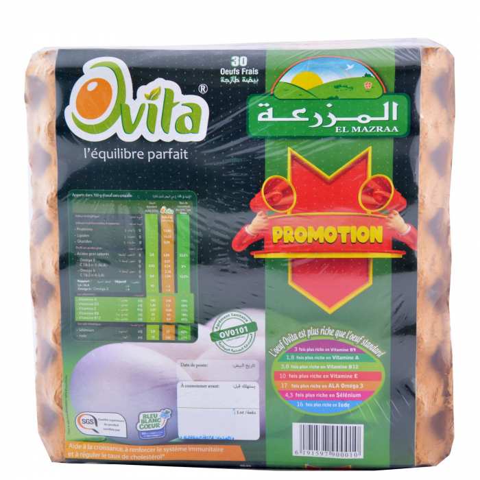 BOITE 30 OEUF RICHE EN OMEGA 3