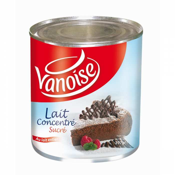 LAIT CONCENTRE SUCRE VANOISE 395G